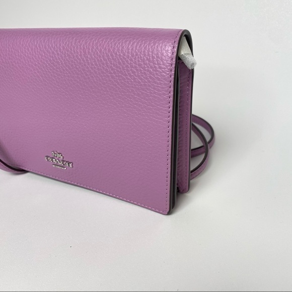 COACH HANDBAG ANNA LETTER FOLDOVER CROSSBODY CLUTCH BAG - Picture 5 of 14